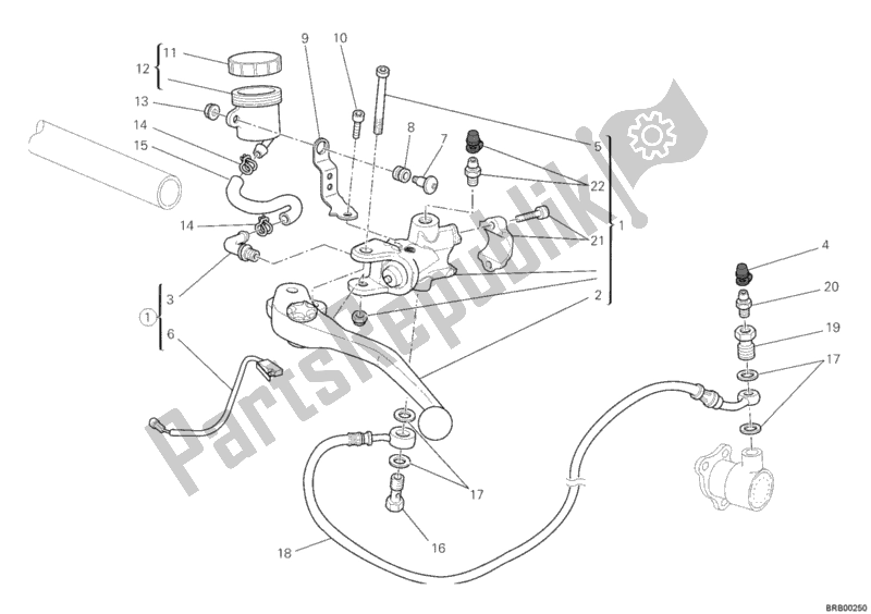 Wszystkie części do Pompa Sprz? G? A Ducati Hypermotard 1100 EVO SP USA 2012